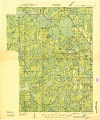 Lac Du Flambeau 1939 topographic map thumbnail
