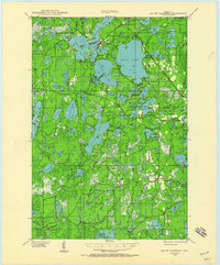 Lac Du Flambeau 1938 topographic map thumbnail