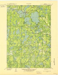 Lac Du Flambeau 1951 topographic map thumbnail