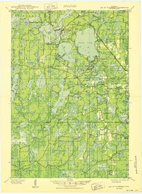 Lac Du Flambeau 1950 topographic map thumbnail