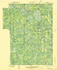 Lac Du Flambeau 1946 topographic map thumbnail