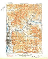 La Crosse 1930 topographic map thumbnail