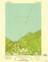 Little Girls Point 1956 topographic map thumbnail