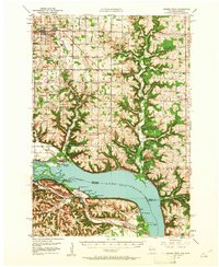 Maiden Rock 1950 topographic map thumbnail