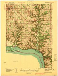 Maiden Rock 1940 topographic map thumbnail