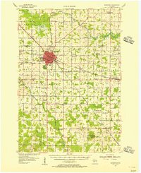 Marshfield 1954 topographic map thumbnail