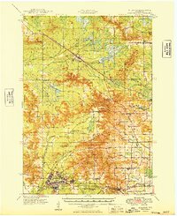 Millston 1949 topographic map thumbnail