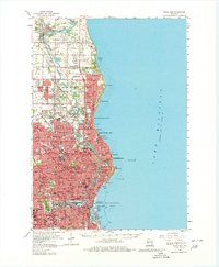Milwaukee 1958 topographic map thumbnail