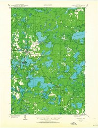 Minocqua 1938 topographic map thumbnail