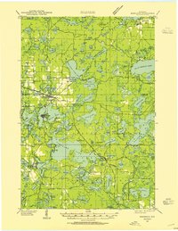 Minocqua 1938 topographic map thumbnail
