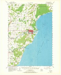 Oconto 1956 topographic map thumbnail