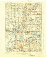 Oconomowoc 1909 topographic map thumbnail