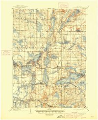 Oconomowoc 1909 topographic map thumbnail