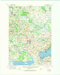 Neshkoro 1963 topographic map thumbnail