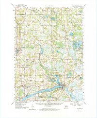 Montello 1961 topographic map thumbnail