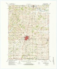 Monroe 1962 topographic map thumbnail