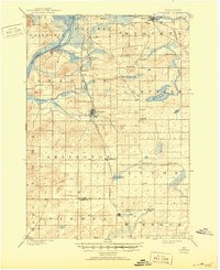 Poynette 1901 topographic map thumbnail