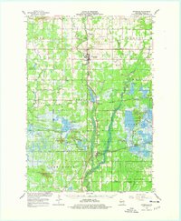 Pittsville 1967 topographic map thumbnail