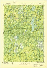 Pike Lake 1950 topographic map thumbnail