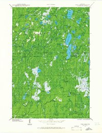 Pike Lake 1941 topographic map thumbnail