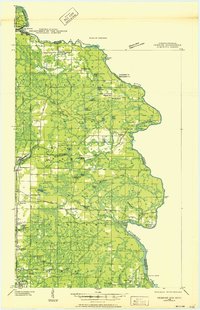 Pembine 1939 topographic map thumbnail