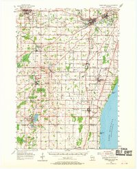 Sheboygan Falls 1954 topographic map thumbnail