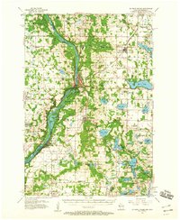 St. Croix Dalles 1955 topographic map thumbnail