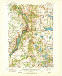 St. Croix Dalles 1955 topographic map thumbnail
