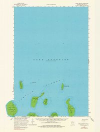 Rocky Island 1963 topographic map thumbnail