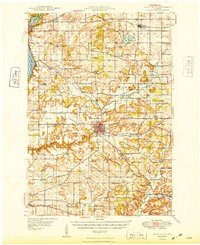 River Falls 1949 topographic map thumbnail