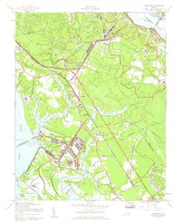 Yorktown 1957 topographic map thumbnail