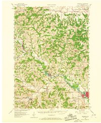 Reedsburg 1956 topographic map thumbnail