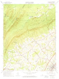 Woodstock 1966 topographic map thumbnail
