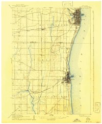Racine 1905 topographic map thumbnail