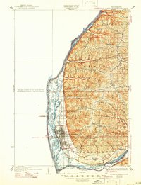 Prairie Du Chien 1932 topographic map thumbnail