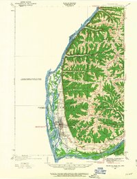 Prairie Du Chien 1929 topographic map thumbnail