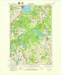 Shell Lake 1965 topographic map thumbnail