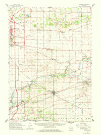 Shopiere 1961 topographic map thumbnail