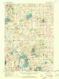 Silver Lake 1960 topographic map thumbnail