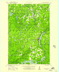 Solon Springs 1945 topographic map thumbnail