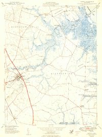 Smyrna 1949 topographic map preview