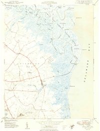 Little Creek 1949 topographic map thumbnail