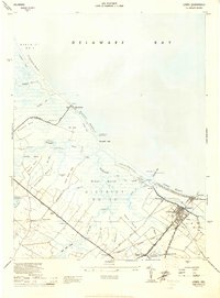 Lewes 1944 topographic map preview