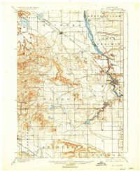 The Dells 1901 topographic map thumbnail