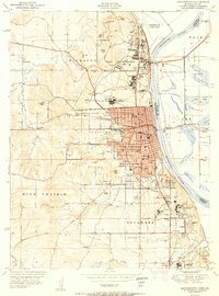 Leavenworth 1951 topographic map thumbnail