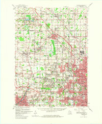 Waukesha 1959 topographic map thumbnail