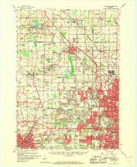 Waukesha 1959 topographic map thumbnail