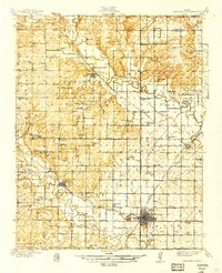 Fredonia 1939 topographic map thumbnail