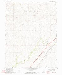 Cassoday 1967 topographic map thumbnail