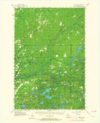 Webb Lake 1955 topographic map thumbnail
